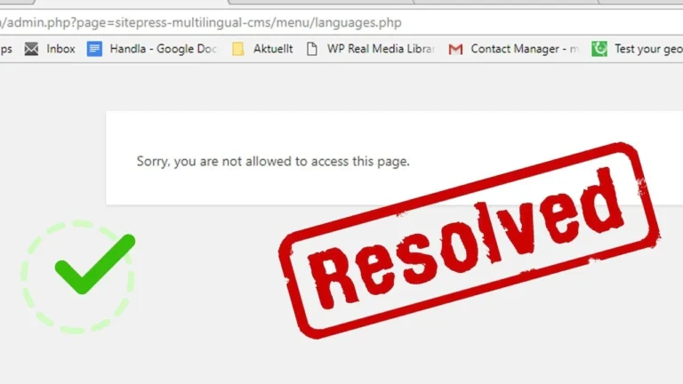 Cara Atasi Error “Sorry, You Are Not Allowed to Access This Page” di WordPress (Pasca Migrasi, Restore, & Update) Cara Atasi Error “Sorry, You Are Not Allowed to Access This Page” di WordPress (Pasca Migrasi, Restore, & Update)