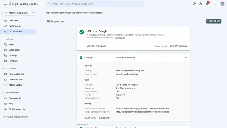 cara cek tidak tampil di Google lewat URL Inspection Search Console cara cek tidak tampil di Google lewat URL Inspection Search Console