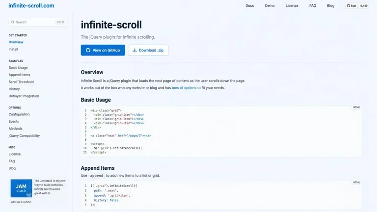 library JavaScript infinite scroll untuk postingan blog muncul terus saat scroll library JavaScript infinite scroll untuk postingan blog muncul terus saat scroll