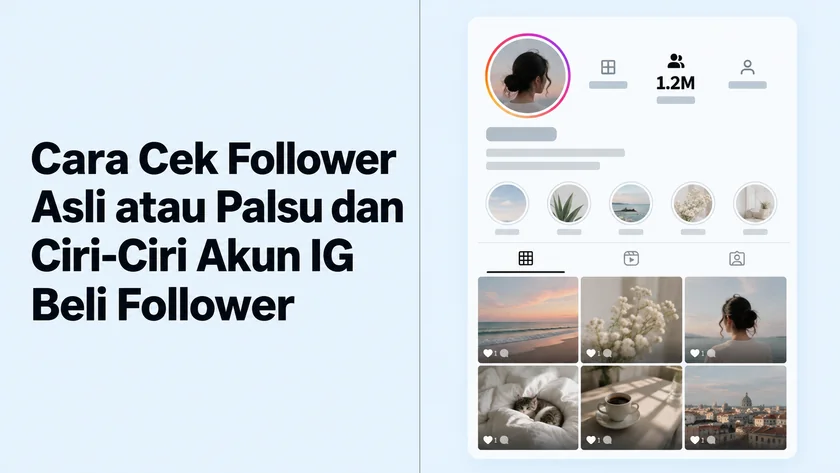 Cara Cek Follower Asli atau Palsu dan Ciri-Ciri Akun IG Beli Follower