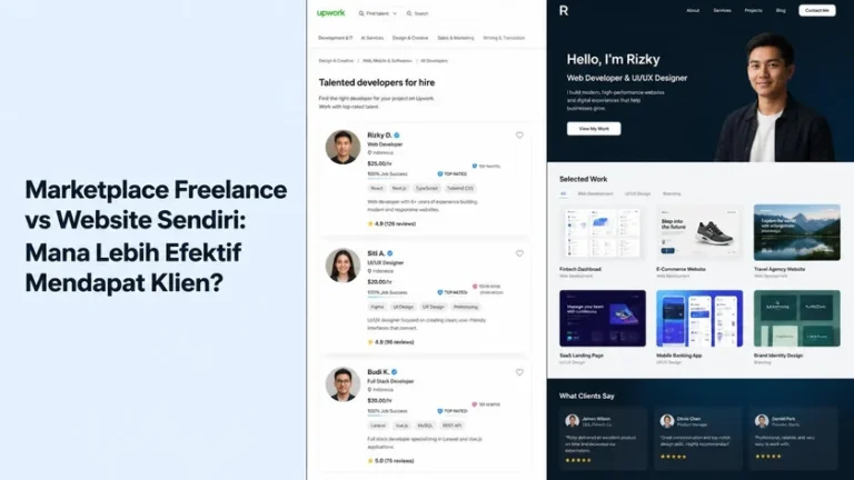 marketplace freelance vs website sendiri perbandingan profil Upwork dan website portfolio freelancer marketplace freelance vs website sendiri perbandingan profil Upwork dan website portfolio freelancer