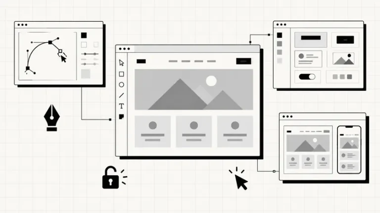 Alternatif Gratis Figma untuk Desain UI Website: Penpot, Lunacy, OpenPencil, dan Lainnya