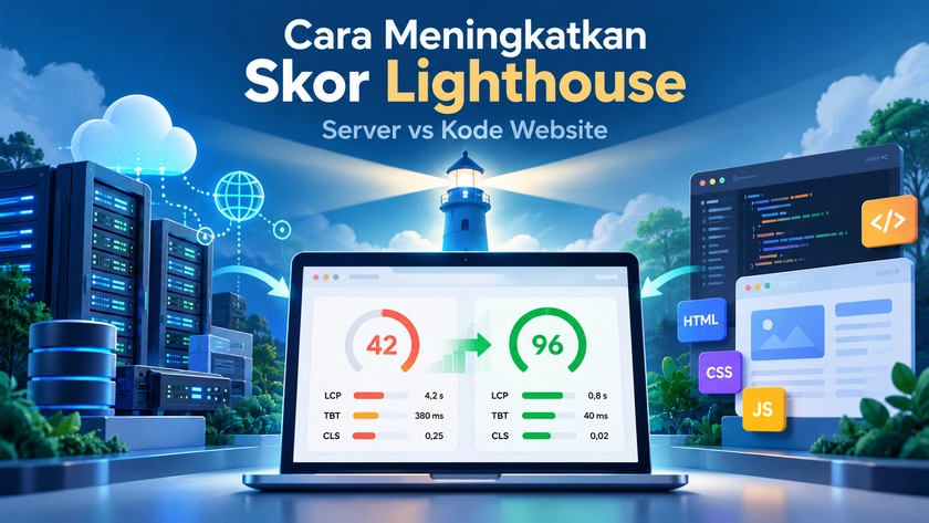 Cara Meningkatkan Skor Google Lighthouse: Server vs Kode Website