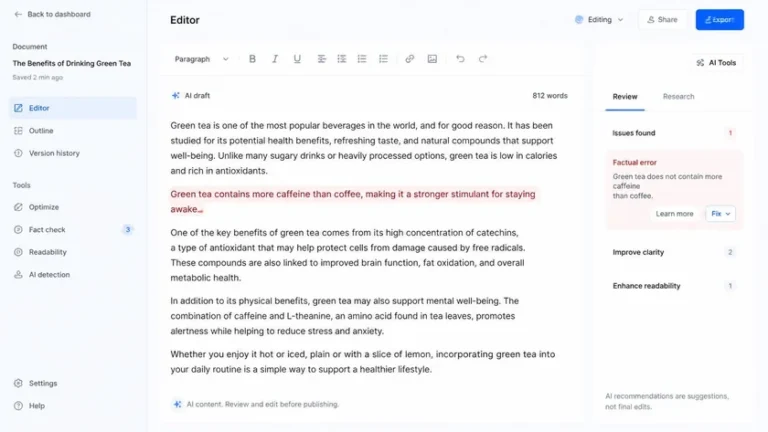 Contoh fact check konten AI saat draft generative salah menyebut kebijakan Google Contoh fact check konten AI saat draft generative salah menyebut kebijakan Google