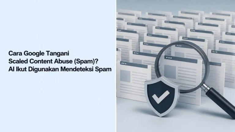 Scaled content abuse dan deteksi spam Google ilustrasi editorial Scaled content abuse dan deteksi spam Google ilustrasi editorial