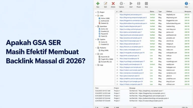 GSA SER dashboard verifikasi backlink massal otomatis 2026 GSA SER dashboard verifikasi backlink massal otomatis 2026