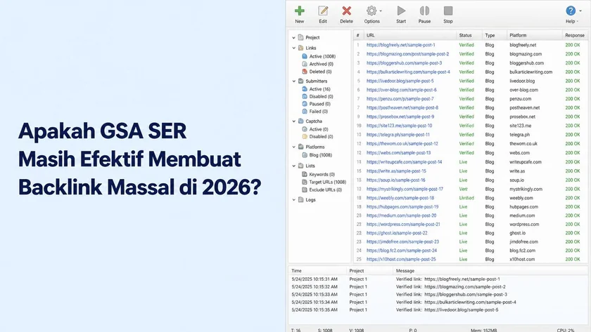 Apakah GSA SER Masih Efektif Membuat Backlink Massal di 2026? Ini Data dan Case Study-nya