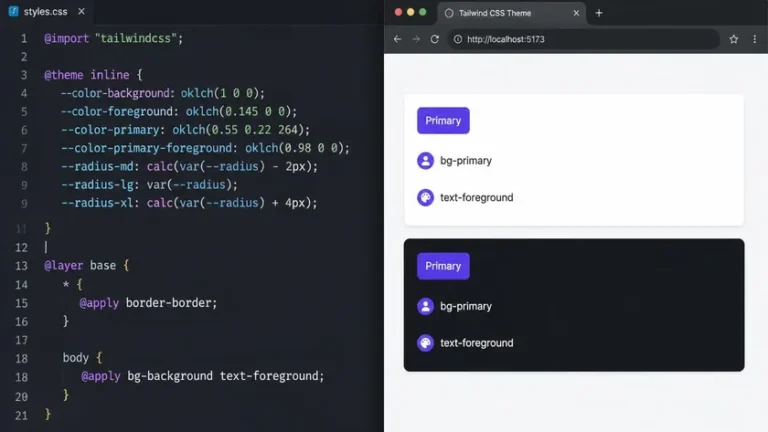 Multi Tema dan Dark Mode di Tailwind CSS v4 dengan Semantic Tokens