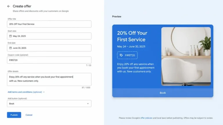 Google Business Profile Offer Post masih diperbolehkan untuk promo merchant Google Business Profile Offer Post masih diperbolehkan untuk promo merchant
