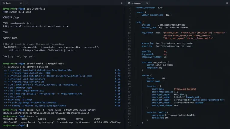 Contoh health check Docker dan konfigurasi Nginx untuk deploy Next.js VPS Contoh health check Docker dan konfigurasi Nginx untuk deploy Next.js VPS