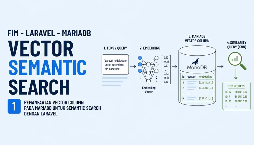MariaDB Vector Laravel 13: Semantic Search Tanpa Database Vektor Kedua