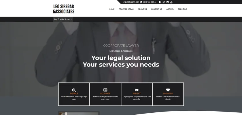 4 Contoh Website Pengacara & Kantor Hukum Berbasis WordPress