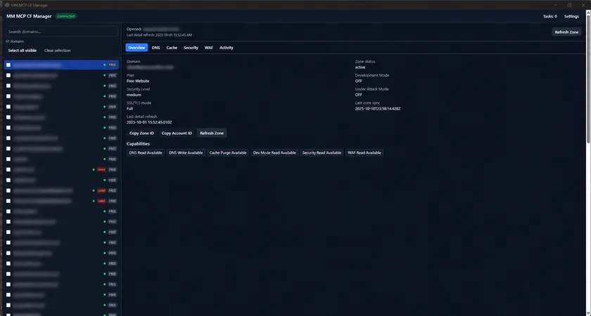 Cloudflare Manager Multi-Zone: MM MCP CF Manager Buka Source MIT lewat MCP Resmi