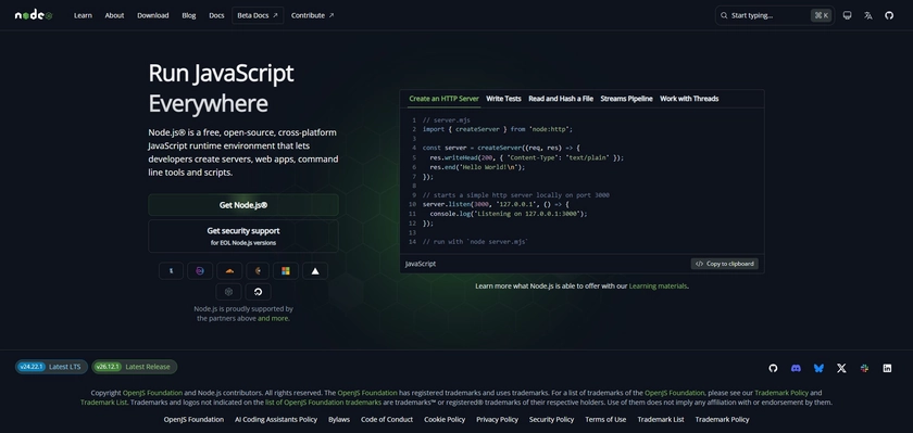 Node.js Rilis 26.12.1, 24.22.1, dan 22.23.4 untuk Menambal Celah Keamanan