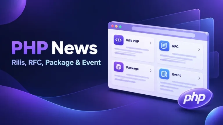 PHP News Diluncurkan untuk Mengikuti Rilis PHP, RFC, Package, dan Event PHP News Diluncurkan untuk Mengikuti Rilis PHP, RFC, Package, dan Event